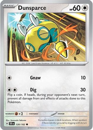 Dunsparce 128 - [SV05 Temporal Forces] Reverse Holofoil