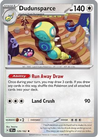 Dudunsparce 129 - [SV05 Temporal Forces] Reverse Holofoil
