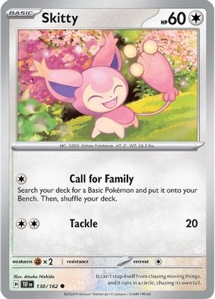 Skitty 130 - [SV05 Temporal Forces] Reverse Holofoil