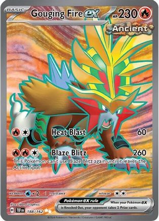 Gouging Fire ex - 188/162 188 - [SV05 Temporal Forces] Holofoil