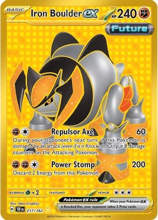 Iron Boulder ex - 217/162 217 - [SV05 Temporal Forces] Holofoil