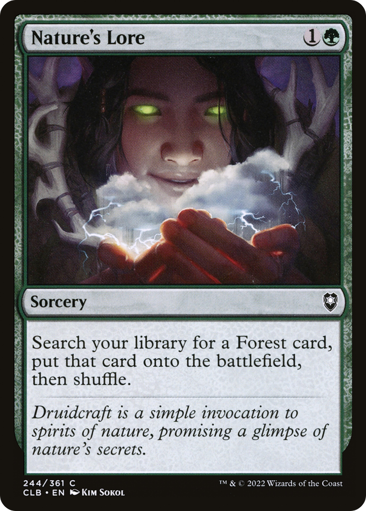 Nature's Lore (CLB-244) [Commander Legends: Battle for Baldur's Gate]