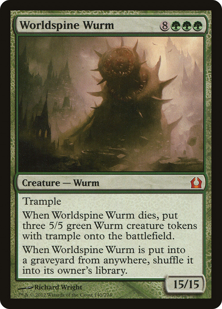 Worldspine Wurm (RTR-140) [Return to Ravnica]
