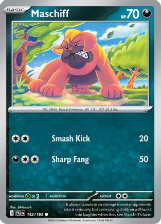 Maschiff - 142/193 (Cosmos Holo) 142 - [Miscellaneous Cards & Products] Holofoil