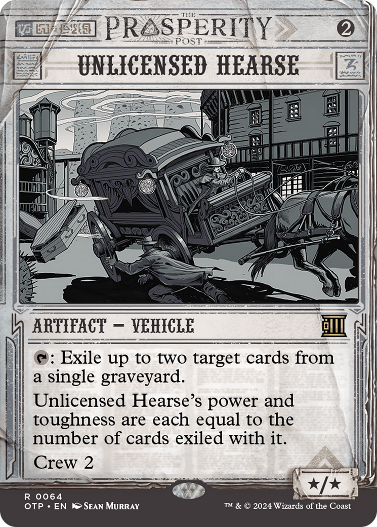 Unlicensed Hearse (OTP-064) [Breaking News]: (Showcase) (Borderless) Foil