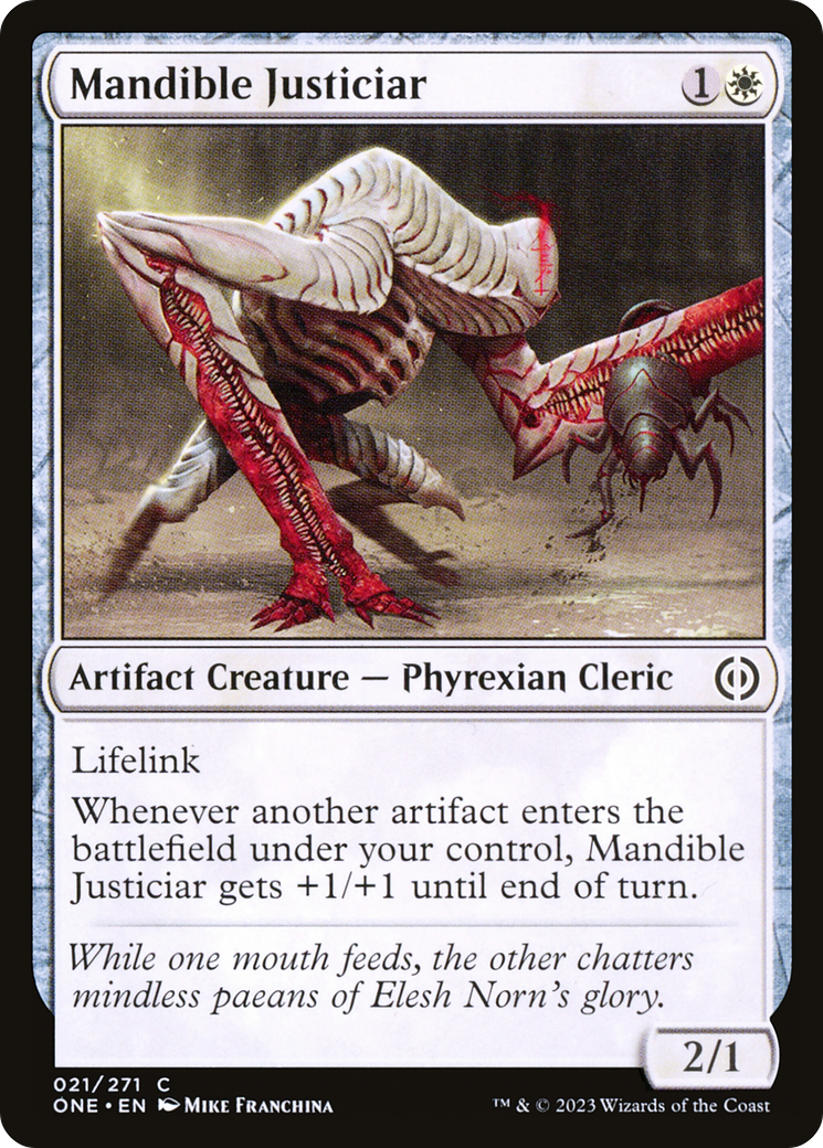 Mandible Justiciar (ONE-021) [Phyrexia: All Will Be One] Foil
