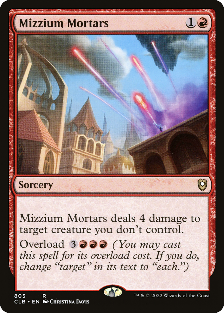 Mizzium Mortars (CLB-803) [Commander Legends: Battle for Baldur's Gate]