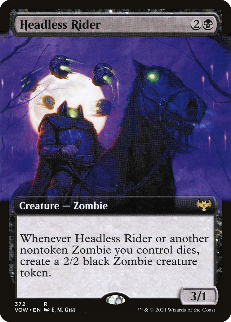 Headless Rider (Extended Art) (VOW-372) [Innistrad: Crimson Vow]