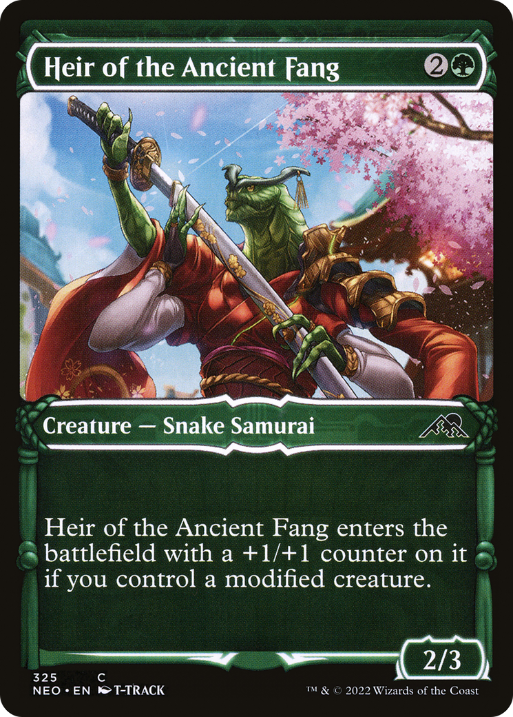 Heir of the Ancient Fang (Showcase) (NEO-325) [Kamigawa: Neon Dynasty]