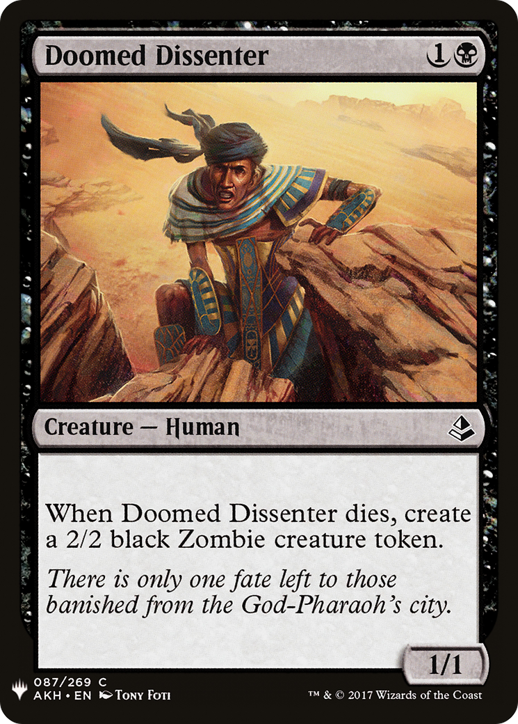 Doomed Dissenter (LIST-AKH-87) [The List]
