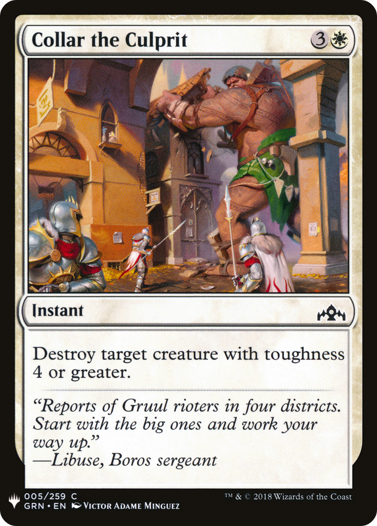 Collar the Culprit (LIST-GRN-5) [The List]