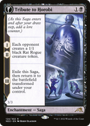 Tribute to Horobi // Echo of Death's Wail (NEO-124) [Kamigawa: Neon Dynasty]: (fandfc, enchantment) Foil