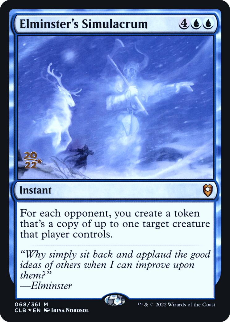 Elminster's Simulacrum (PRE-068) [Battle for Baldur's Gate Promos] Foil