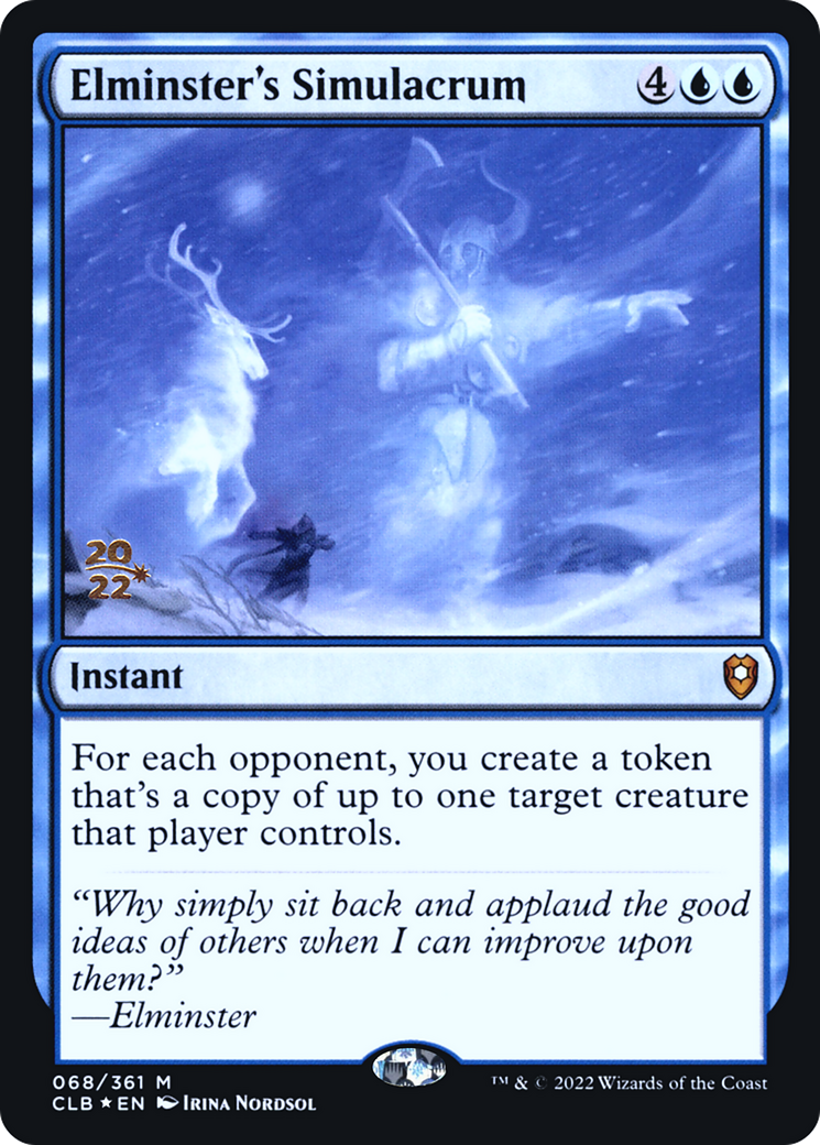 Elminster's Simulacrum (PRE-68S) [Battle for Baldur's Gate Promos] Foil