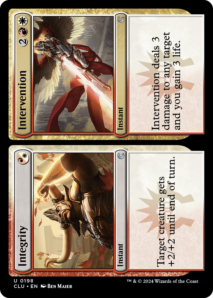 Integrity // Intervention (CLU-198) [Ravnica: Clue Edition]