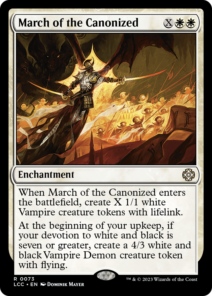 March of the Canonized (LCC-073) [The Lost Caverns of Ixalan Commander]