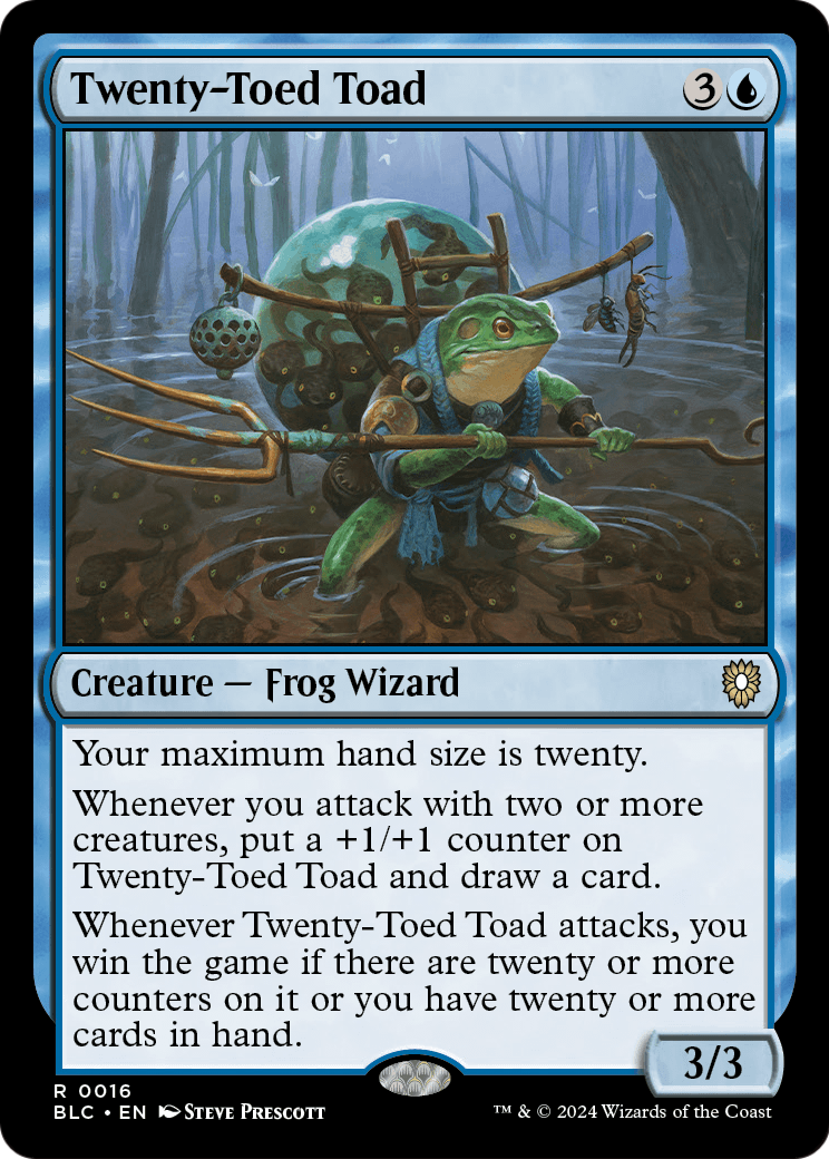 Twenty-Toed Toad (BLC-016) [Bloomburrow Commander]