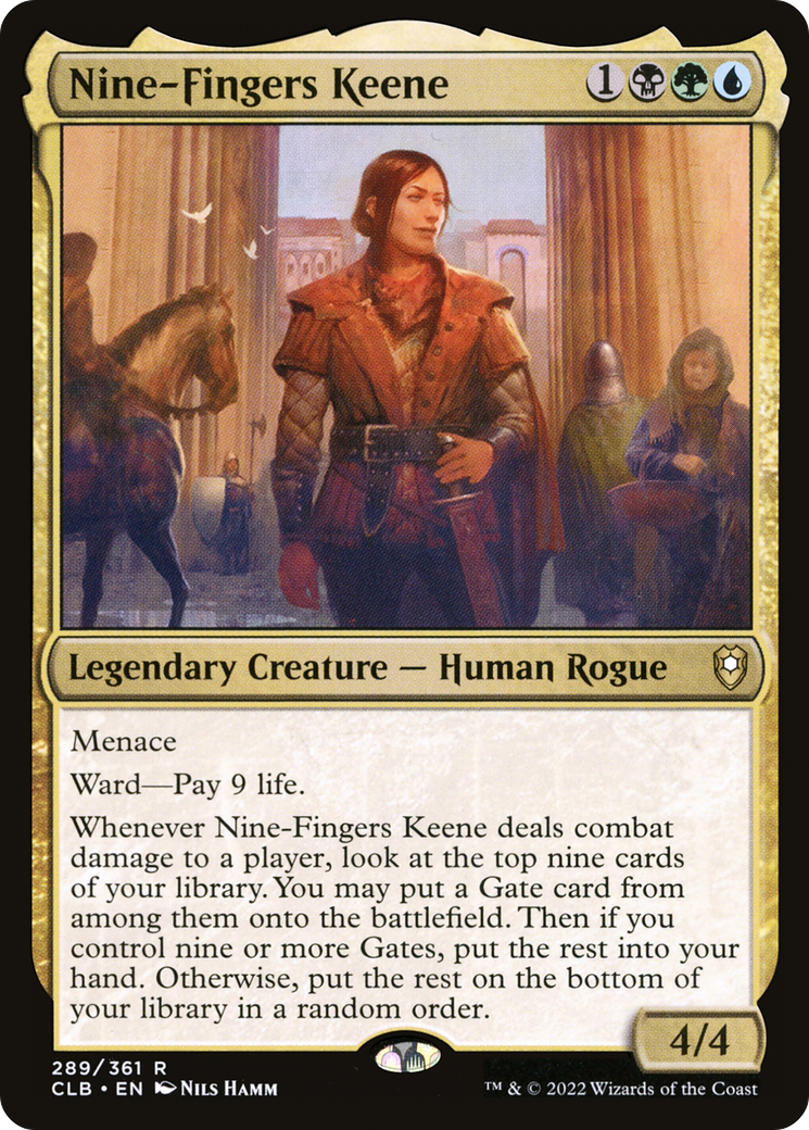 Nine-Fingers Keene (CLB-289) [Commander Legends: Battle for Baldur's Gate]