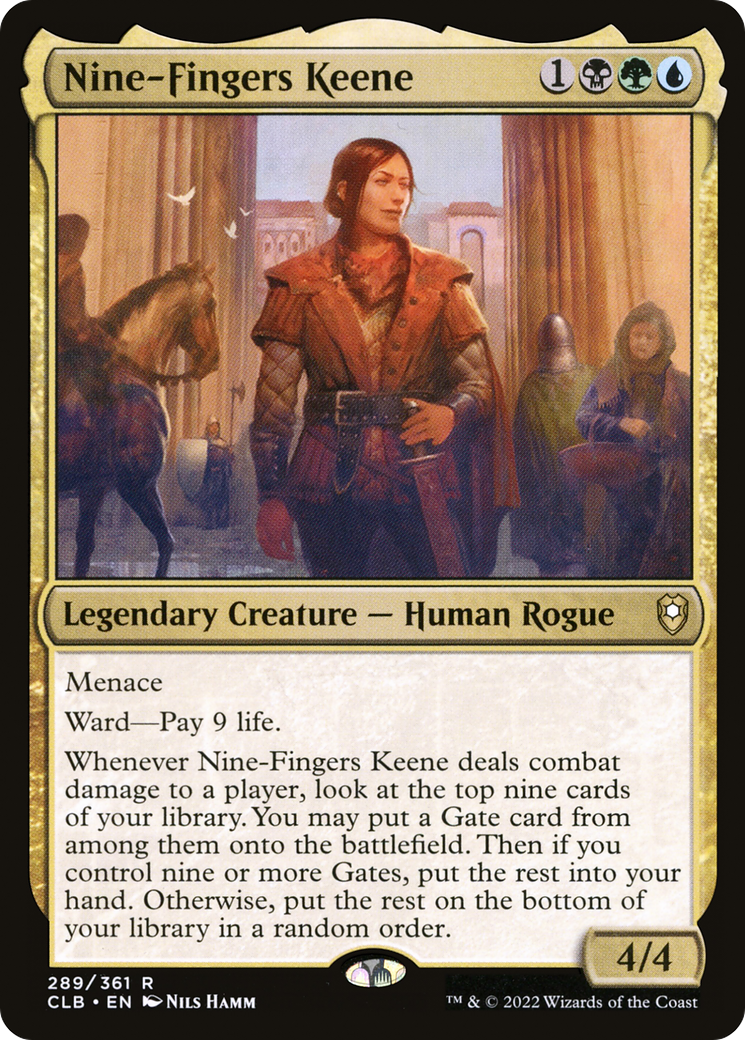 Nine-Fingers Keene (CLB-289) [Commander Legends: Battle for Baldur's Gate] Foil