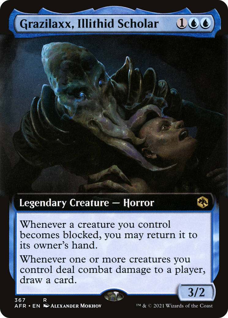 Grazilaxx, Illithid Scholar (AFR-367) (Extended Art) [Adventures in the Forgotten Realms]