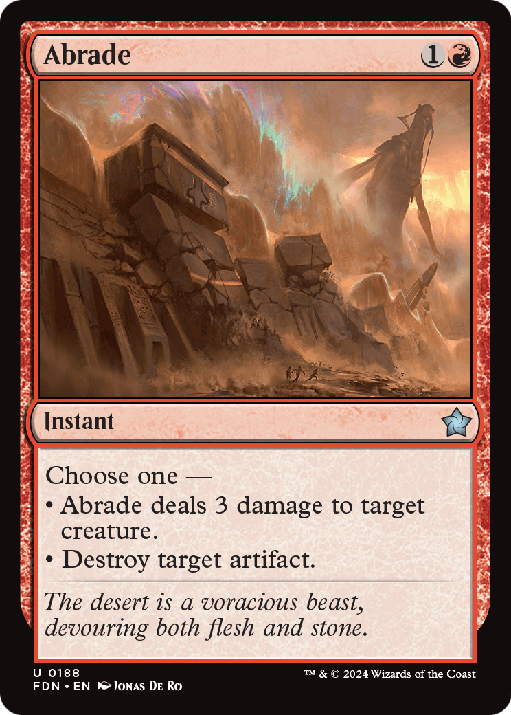 Abrade (FDN-188) [Foundations] Foil
