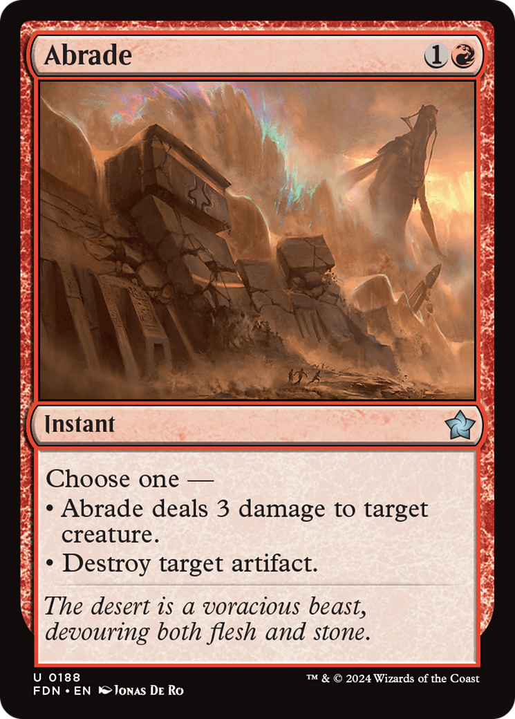 Abrade (FDN-188) [Foundations]