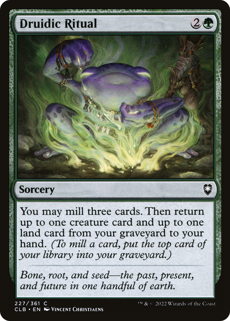 Druidic Ritual (CLB-227) [Commander Legends: Battle for Baldur's Gate] Foil