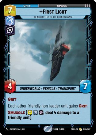 First Light - Headquarters of the Crimson Dawn (036/262) [Shadows of the Galaxy] Foil
