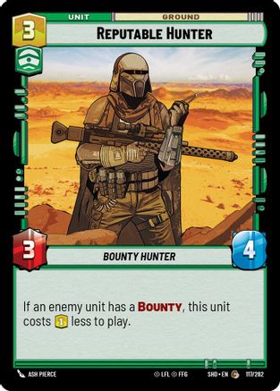 Reputable Hunter (117/262) [Shadows of the Galaxy] Foil