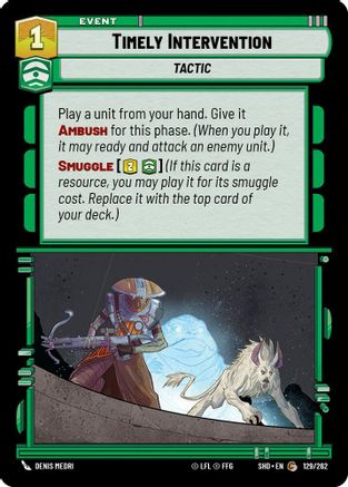 Timely Intervention (129/262) [Shadows of the Galaxy] Foil