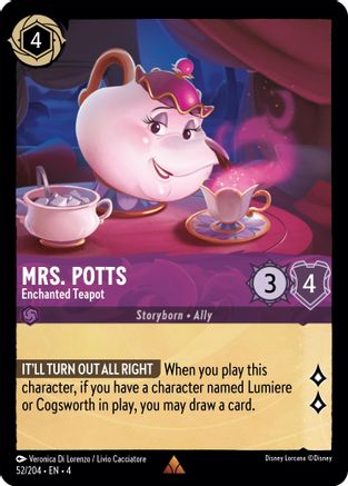 Mrs. Potts - Enchanted Teapot (52/204) - Ursulas Return Cold Foil