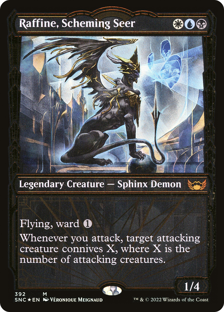 Raffine, Scheming Seer (Gilded Foil) (SNC-392) (Showcase) [Streets of New Capenna] Foil