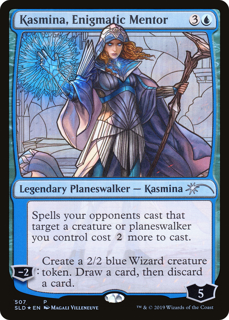 Kasmina, Enigmatic Mentor (Stained Glass) (SLD-507) [Secret Lair Drop] Foil