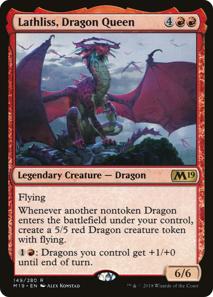 Lathliss, Dragon Queen (M19-149) [Core Set 2019]