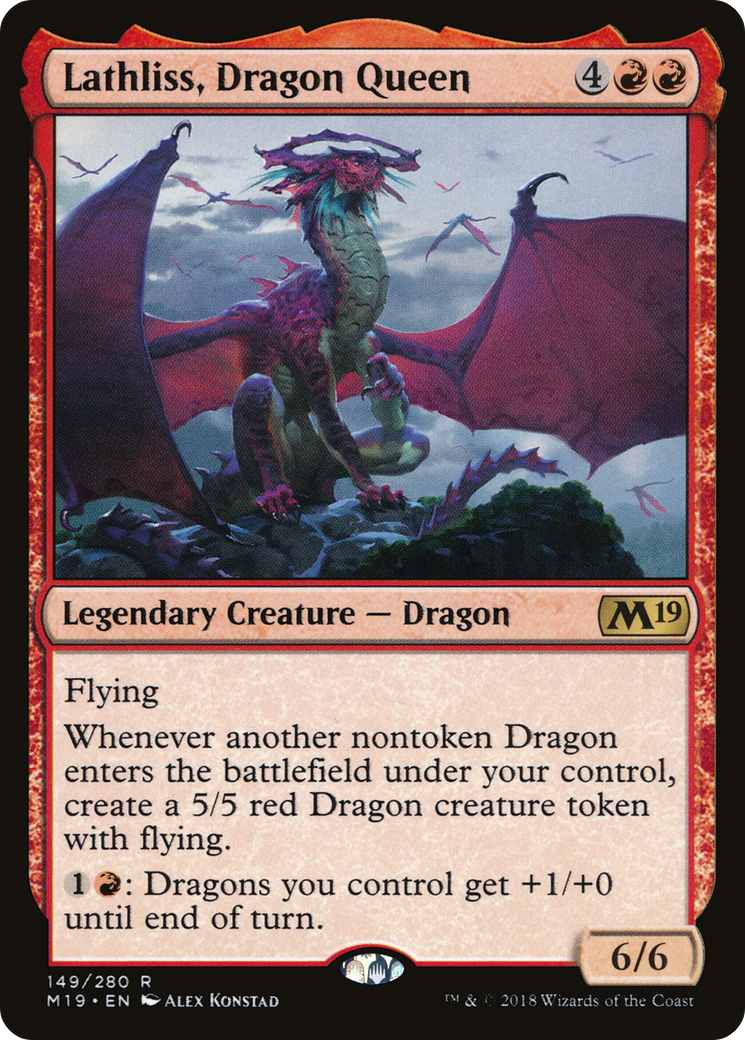 Lathliss, Dragon Queen (M19-149) [Core Set 2019]