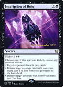 Inscription of Ruin (PRE-108S) [Zendikar Rising Promos] Foil