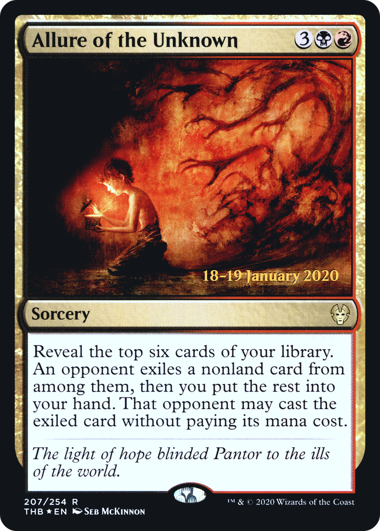 Allure of the Unknown (PRE-207S) [Theros Beyond Death Promos] Foil