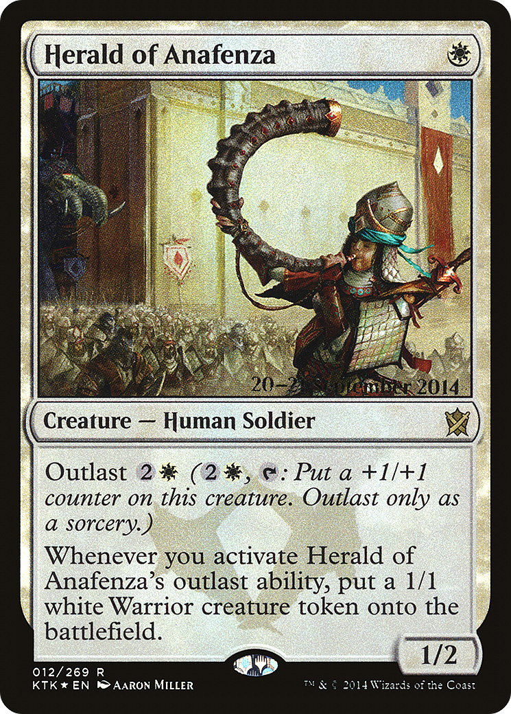 Herald of Anafenza (PRE-12S) [Khans of Tarkir Promos] Foil