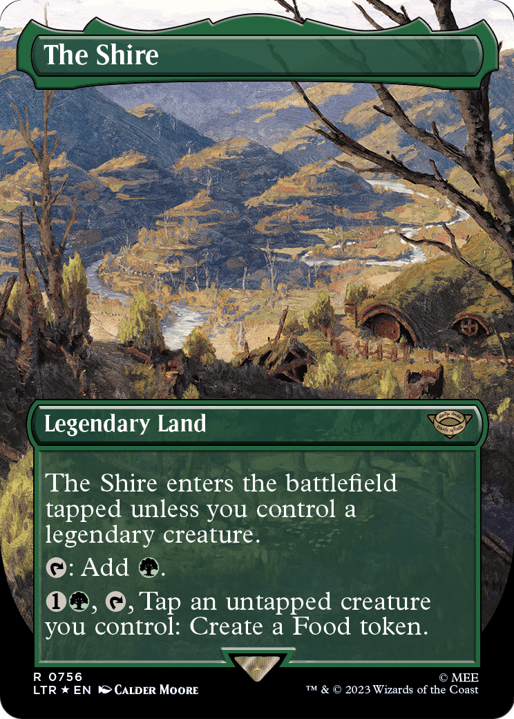 The Shire (Borderless) (Surge Foil) (LTR-756) [The Lord of the Rings: Tales of Middle-earth] Foil