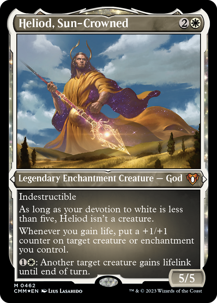 Heliod, Sun-Crowned (CMM-462) [Commander Masters]: (enchantment) Etched Foil