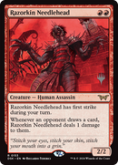 Razorkin Needlehead (PPDSK-153P) [Duskmourn: House of Horror Promos] Foil