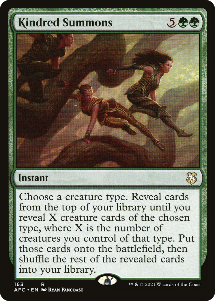 Kindred Summons (AFC-163) [Forgotten Realms Commander]