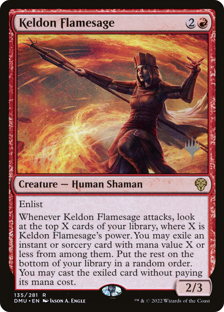 Keldon Flamesage (PPDMU-135) [Promo Pack: Dominaria United Promos]