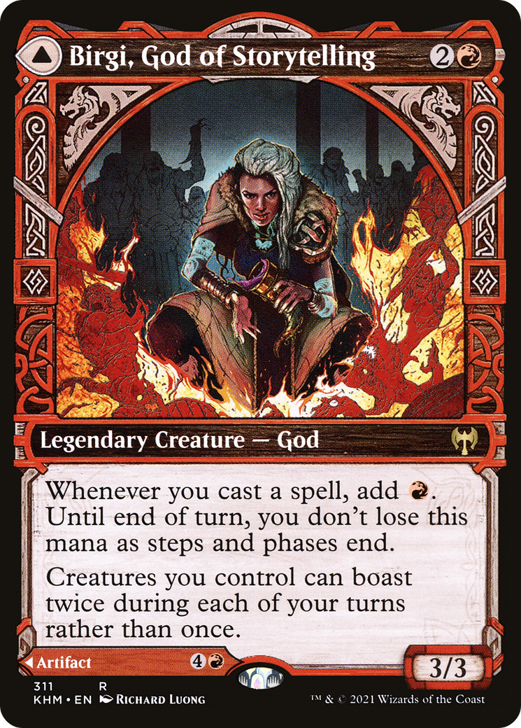 Birgi, God of Storytelling (Showcase) (KHM-311) [Kaldheim]