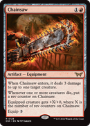 Chainsaw (DSK-128) [Duskmourn: House of Horror] Foil