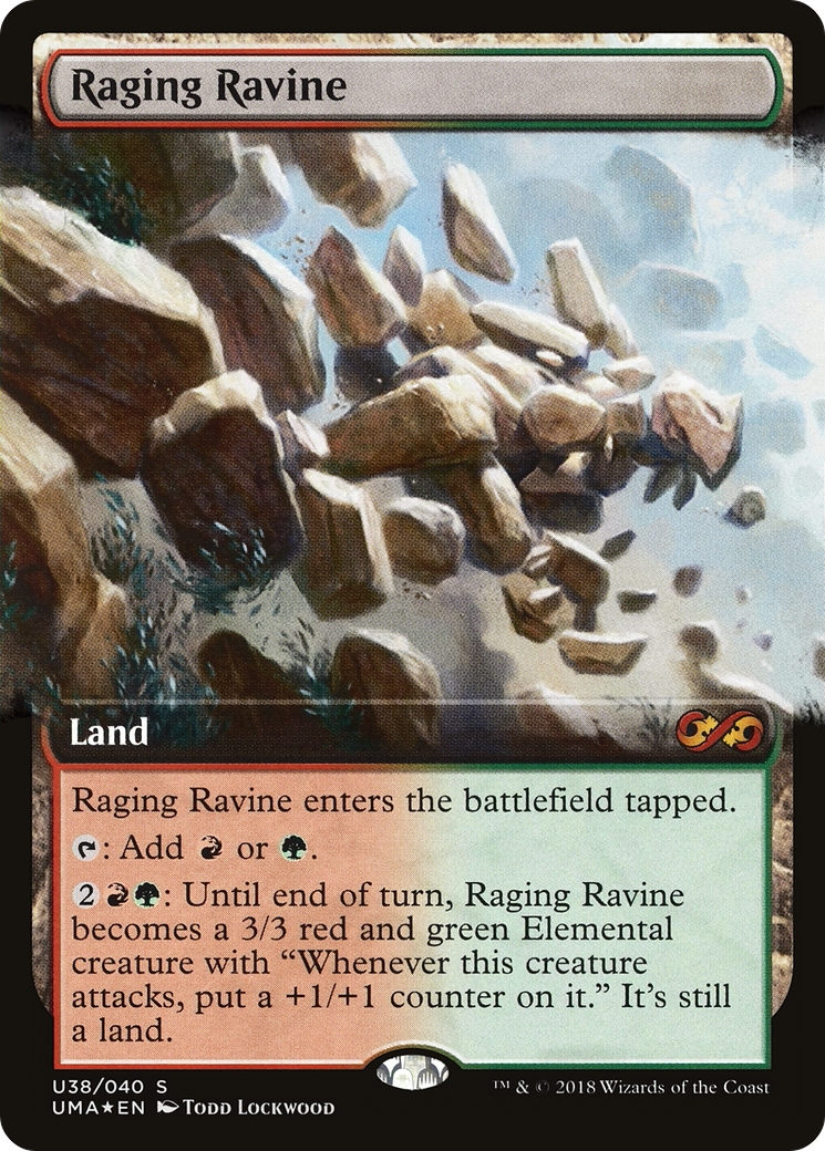 Raging Ravine (UMA:BT-U38) (Extended Art) [Ultimate Box Topper] Foil