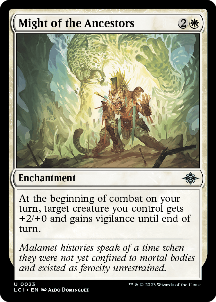Might of the Ancestors (LCI-023) [The Lost Caverns of Ixalan] Foil