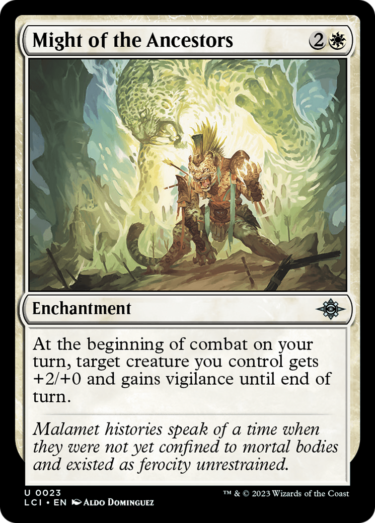 Might of the Ancestors (LCI-023) [The Lost Caverns of Ixalan] Foil