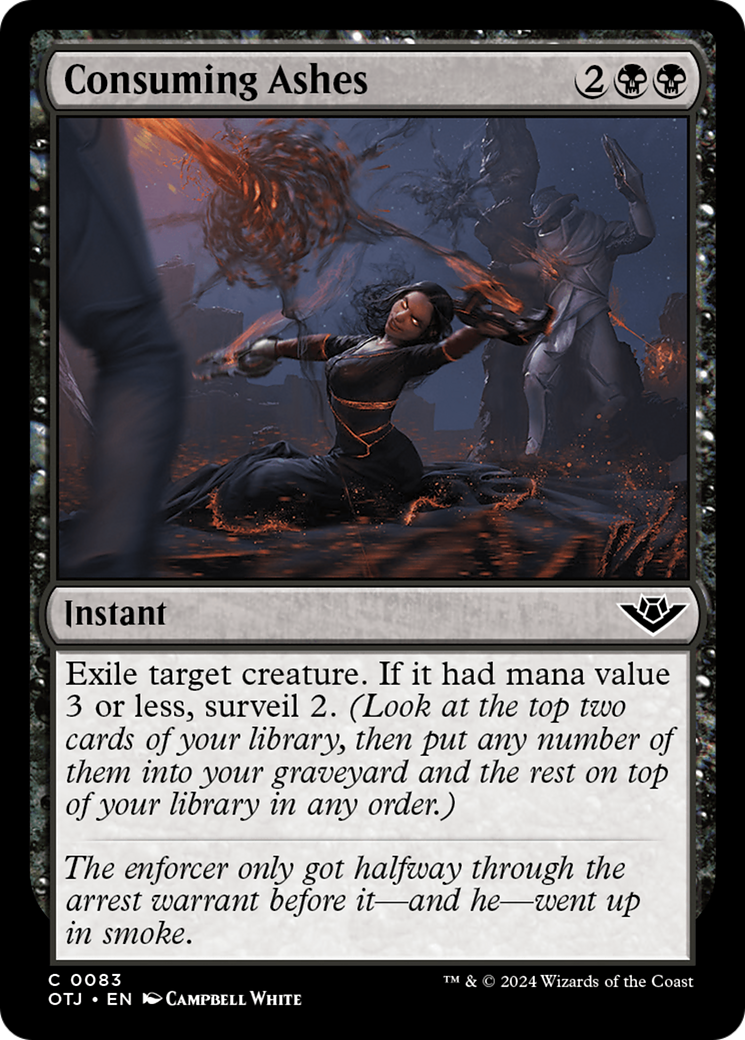 Consuming Ashes (OTJ-083) [Outlaws of Thunder Junction] Foil