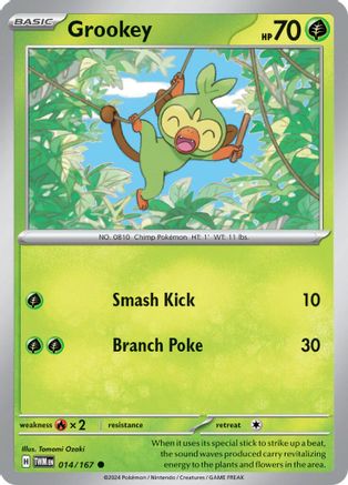 Grookey 14 - [SV06 Twilight Masquerade] Reverse Holofoil